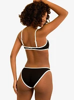 Dippin' Daisy's Venice Cheeky Swim Bottom Black Rib