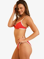 Dippin' Daisy's West Coast Underwire Swim Top Poppy White Rib