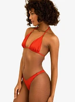 Dippin' Daisy's Seaport Thong Swim Bottom Poppy