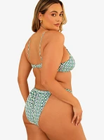 Dippin' Daisy's Bisou Cinched Cheeky Swim Bottom Blue Jean