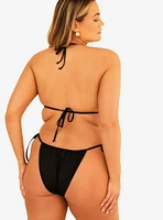 Dippin' Daisy's Presley Tie String Swim Bottom Black