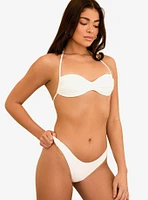 Dippin' Daisy's Christina Tie Straps Bandeau Swim Top White