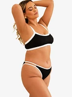 Dippin' Daisy's Cyrus Double Strap Swim Bottom Black Rib