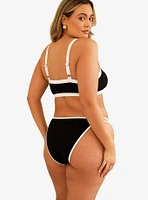 Dippin' Daisy's Cyrus Double Strap Swim Bottom Black Rib