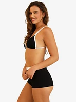 Dippin' Daisy's Billy Double Strap Swim Top Black Rib