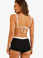 Dippin' Daisy's Billy Double Strap Swim Top Black Rib