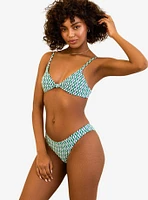 Dippin' Daisy's Zen Knotted Triangle Swim Top Blue Jean