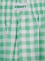 Peanuts Snoopy & Woodstock Gingham Women's Boxer Shorts