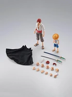 Bandai Spirits One Piece S.H.Figuarts Shanks and Monkey D. Luffy (Childhood) Figure Set