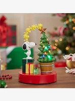 Peanut Snoopy and Woodstock Light Up Musical Tree Tablepiece