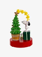 Peanut Snoopy and Woodstock Light Up Musical Tree Tablepiece