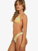 Dippin' Daisy's Gracie Triangle Swim Top Honey Suckle/Sunkissed