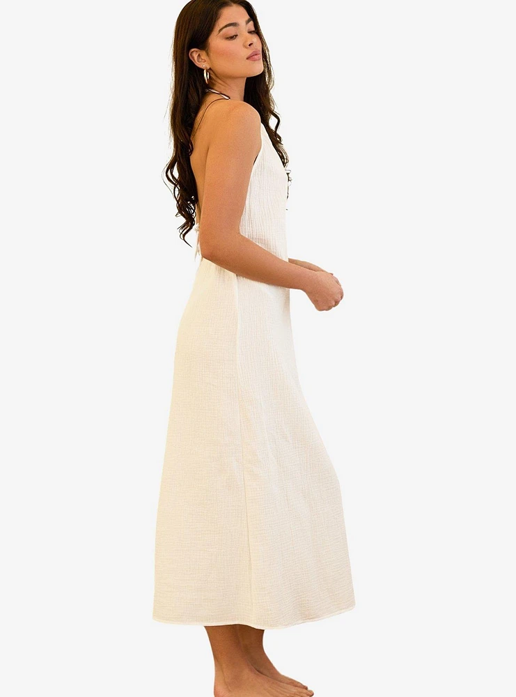 Dippin' Daisy's Daylight High Neckline Dress White