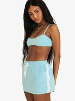 Dippin' Daisy's Annie Elastic Waist Mini Skirt Pool Terry