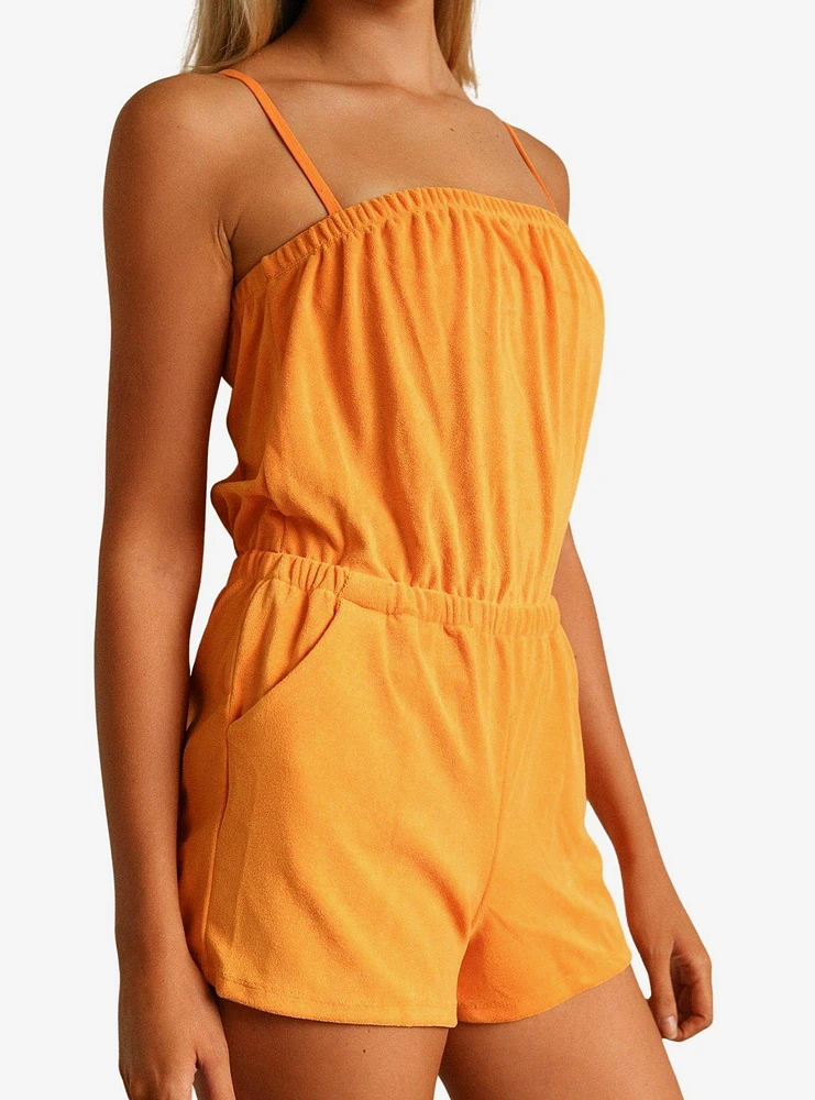 Dippin' Daisy's Napa Bandeau Style Romper Kumquat Terry