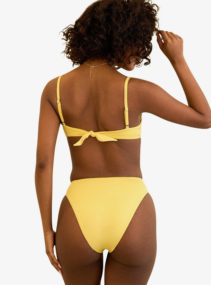 Dippin' Daisy's Seashore High Waist Cheeky Swim Bottom Sunshine