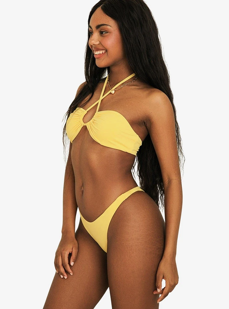 Dippin' Daisy's Amalfi String Tie Bandeau Swim Top Sunshine