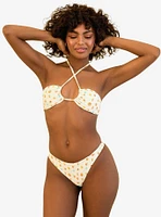 Dippin' Daisy's Amalfi String Tie Bandeau Swim Top Clementine