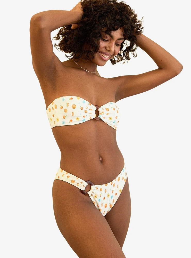 Dippin' Daisy's Lotus Bandeau Swim Top Clementine