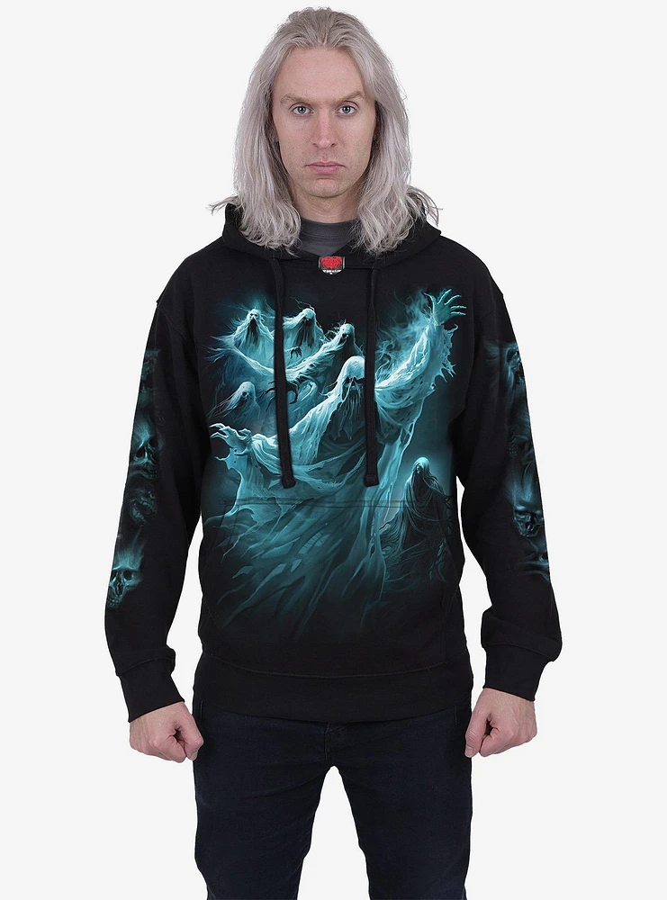 Spiral Ghost Skull Hoodie