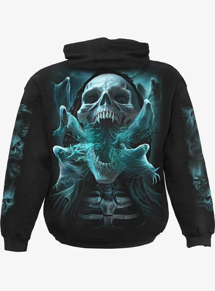 Spiral Ghost Skull Hoodie