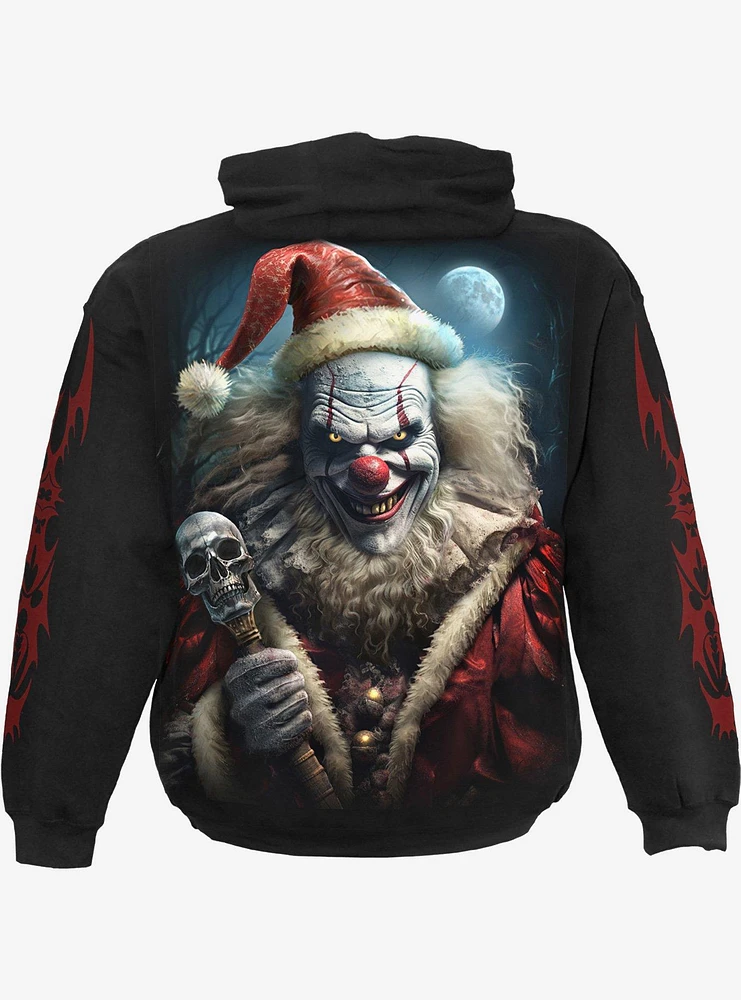 Spiral Santa Clown Hoodie