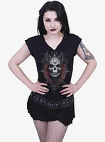 Spiral High Priestess Stud Waist Mini Dress