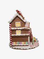 Gingerbread House With Santa Figure