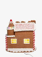 Gingerbread House With Santa Figure