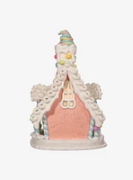 Pastel Light Up Gingerbread House Figure