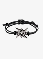 Alchemy of England Metallica: Ninja Star Waxed Cord Logo Wriststrap