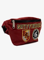 Harry Potter Gryffindor Patches Embroidered Burgundy Canvas Fanny Pack