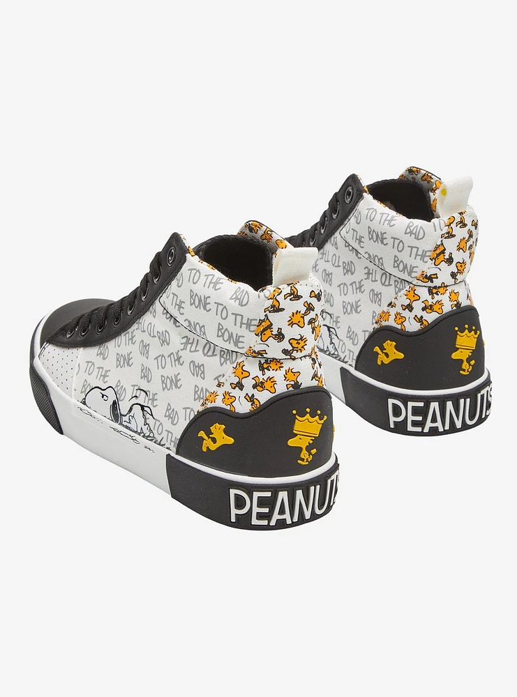 Peanuts Snoopy & Woodstock Hi-Top Sneakers