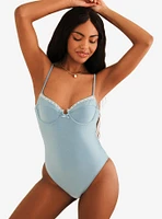 Dippin' Daisy's Happy Life Back Bow Swim One Piece Baby Blue