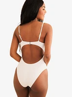 Dippin' Daisy's Forever Cheeky Swim One Piece White