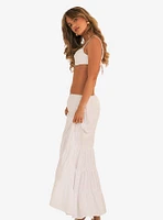 Dippin' Daisy's Claire Tiered Maxi Skirt White