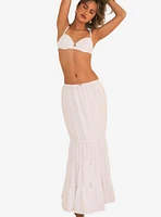 Dippin' Daisy's Claire Tiered Maxi Skirt White