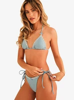 Dippin' Daisy's Love Me Triangle Swim Top Baby Blue