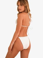 Dippin' Daisy's Love Me Triangle Swim Top White