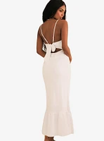 Dippin' Daisy's Higher Love Slit Maxi Dress White