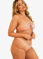 Dippin' Daisy's Amalfi Bandeau Swim Top Strawberry Lemonade Razzle