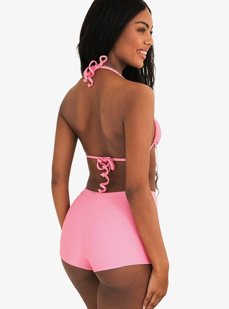 Dippin' Daisy's Farrah Elastic Cover-Up Short Bubblegum Waffle