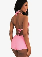 Dippin' Daisy's Farrah Elastic Cover-Up Short Bubblegum Waffle