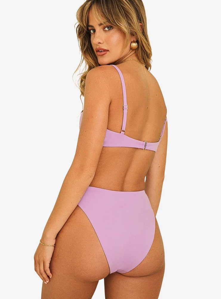 Dippin' Daisy's Seashore High Waist Cheeky Swim Bottom Lavender