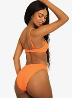 Dippin' Daisy's Zen Knotted Triangle Swim Top Blood Orange