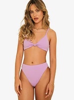 Dippin' Daisy's Zen Knotted Triangle Swim Top Lavender