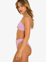 Dippin' Daisy's Zen Knotted Triangle Swim Top Lavender