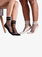 Be Brave & Equality Sheer Crew Socks (2 Pairs)