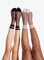 MyLECHERY & You're Beautiful Sheer Crew Socks (2 Pairs)