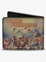 Transformers Fortress Maximus 1987 Box Art Battle Scene Bifold Wallet